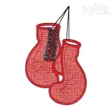 Boxing Glove Applique Embroirdery Design