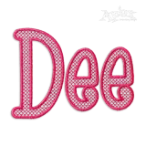 Boys R Gross Fill Machine Embroidery Font by Apex