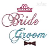 Bride and Groom Set Machine Embroidery Design - Apex