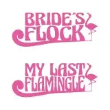 Bride's Flock My Last Flamingle Flamingo SVG