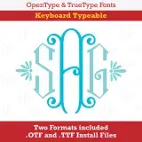 Brigitte Monogram TrueType Font