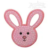 Bunny Head Applique Embroidery Design