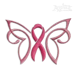 Butterfly Ribbon Machine Embroidery Design by Apex