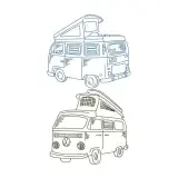 VW Volkswagen Van Cuttable Design