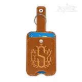 Sanitizer or Card Holder Key Fob In the Hoop Embroidery Design