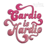 Cardio Hardio Gym Running Workout Machine Embroidery Design by Apex