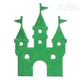 Castle Embroidery Design