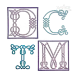 Irish Celtic Knots Machine Embroidery Font Letters - Apex