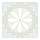 Chamomile Flower Quilt Block Pattern Machine Embroidery Design
