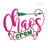 Chaos Crew with Arrow Machine Embroidery Design - Apex