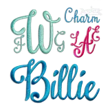 Charm Script Machine Embroidery Font by Apex All