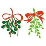 Christmas Mistletoe SVG Cuttable Design