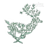 Christmas Deer Reindeer Art Machine Embroidery Design