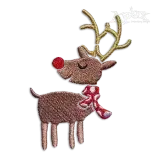 Christmas Rudolph Reindeer Machine Embroidery Design by Apex