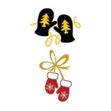 Christmas Winter Mittens Gloves SVG Cuttable Design