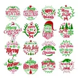 Christmas Wordart Svg Cuttable Files