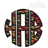 Circle Full Applique Embroidery Font