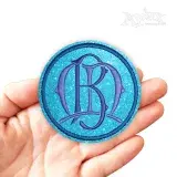 Circle Monogram Frame Feltie ITH Embroidery Design