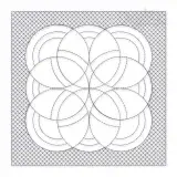 Circles Pattern Quilt Block Embroidery Design