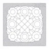 Classic Floral #2 Quilt Block Embroidery Design