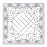 Classic Floral #4 Quilt Block Embroidery Design