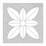 Classic Flower Quilt Block Embroidery Design