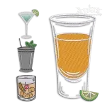 Drink Machine Embroidery Design