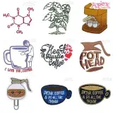 Coffee Lover Embroidery Designs Bundle