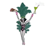 Cuba Party Girl Cuban Machine Embroidery Design Digitized by Apex