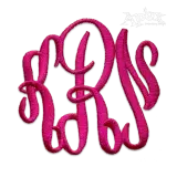 Curlz Circle Embroidery Font File