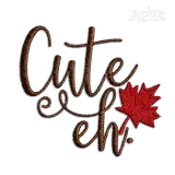 Cute Eh Canada Baby Quote Machine Embroidery Design by Apex