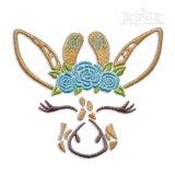 Adorable Giraffe Face Outline Machine Embroidery Design Apex