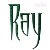 Dagger Machine Embroidery Alphabet Font Design by Apex
