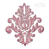 Damask Pattern Machine Embroidery Design by Apex