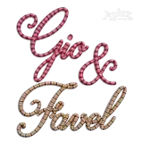 Darlene Script 3D Puff Machine Embroidery Font Alphabet