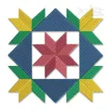 Geometric Decorative Square Block Embroidery Design