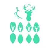 Deer Earrings SVG Cuttable Design