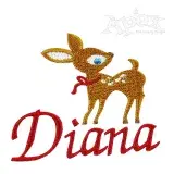 Deer Embroidery Designs Cute Baby