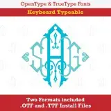 Diamond King Monogram TrueType Font
