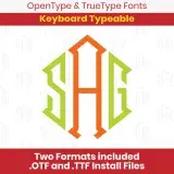 Diamond Monogram TrueType Font