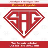 Superman Monogram TrueType Font
