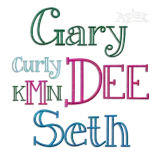 Dionne Machine Embroidery Font by Apex All