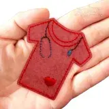 Doctor T-shirt Feltie ITH Embroidery Design