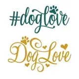#DogLove Dog Love SVG Cuttable Design