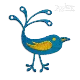 Doodle Cool Bird Machine Embroidery Design