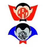 Dracula Monogram Frame SVG Cuttable Design