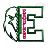 Eagles Letter Machine Embroidery Design | Apex Digitizing