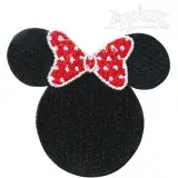Ears w/ Bow Frame Embroidery Designs
