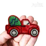 Easter Egg Truck Feltie ITH Embroidery Design