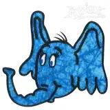 Elephant Head Applique Embroidery Design
